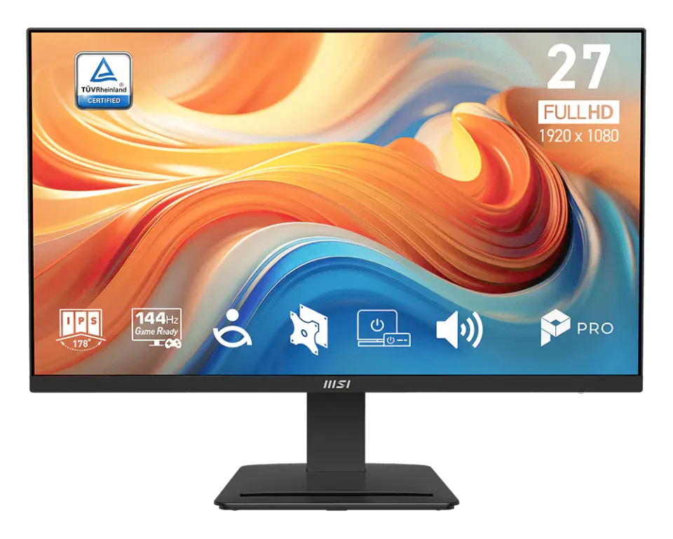 MSI monitor PRO MP273 E14A, 27" IPS/1920 x 1080(FHD)/144Hz/1ms/DP/HDMI/D-Sub/čer