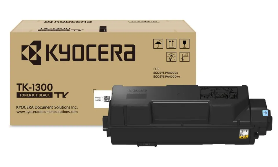 Kyocera Toner TK-1300 na 3 000 A4 (při 5% pokrytí), pro ECOSYS PA4000x/wx