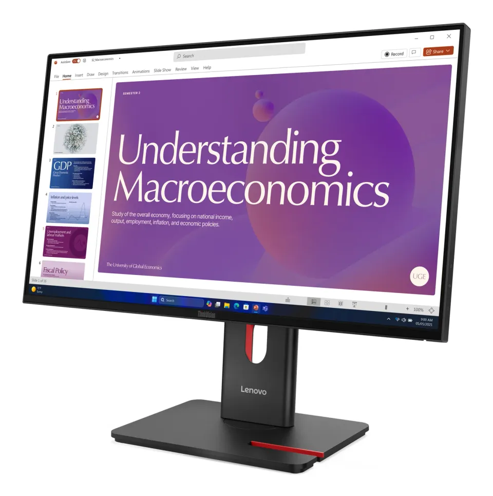 Lenovo LCD T24d-40 23,8"FHD IPS/6ms/250nits/1500:1/Repro/HDMI/2xDP/2xUSB-C/3xUSB