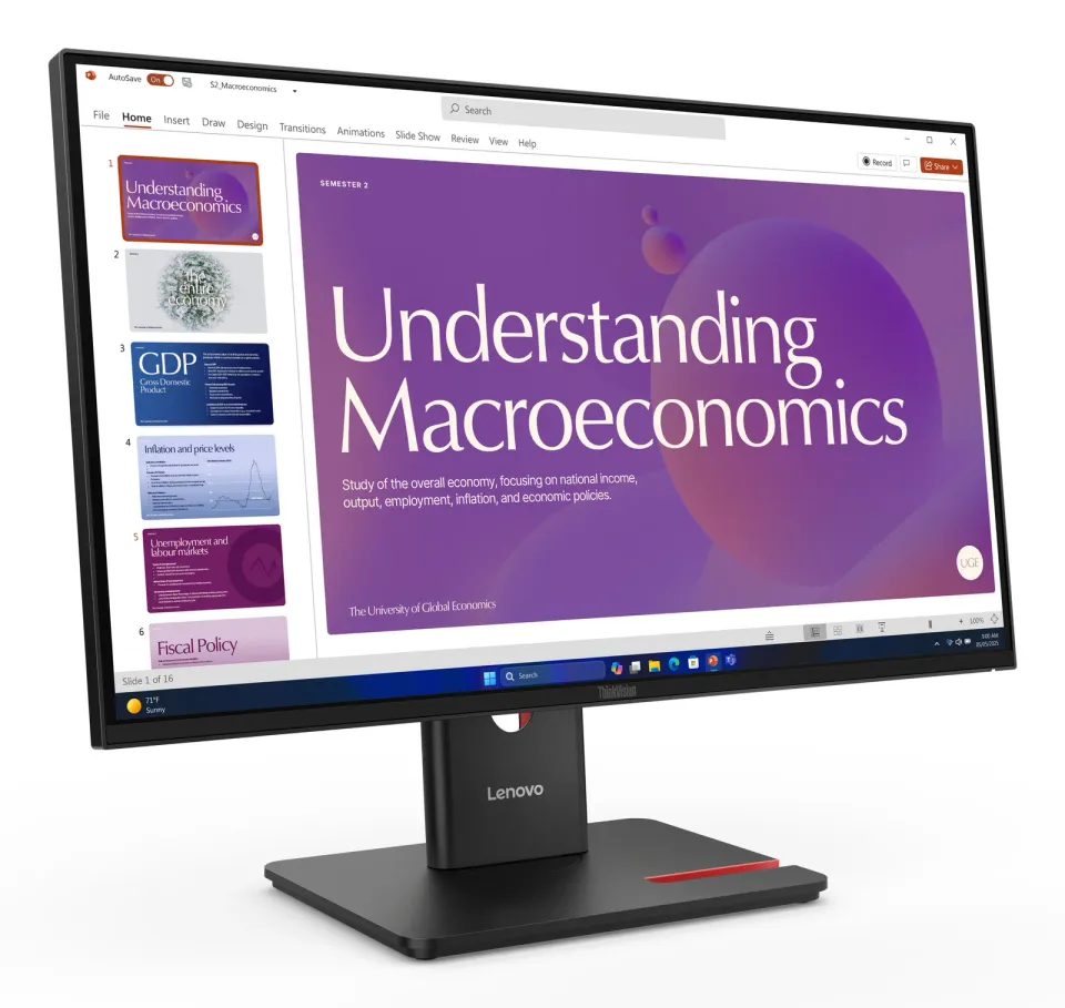 Lenovo LCD T24d-40 23,8"FHD IPS/6ms/250nits/1500:1/Repro/HDMI/2xDP/2xUSB-C/3xUSB