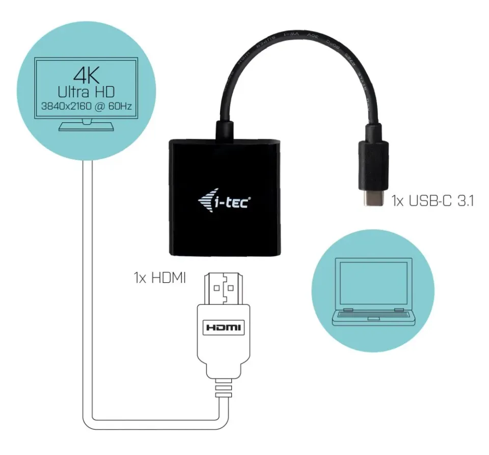 i-tec USB-C HDMI Adapter 4K/60 Hz
