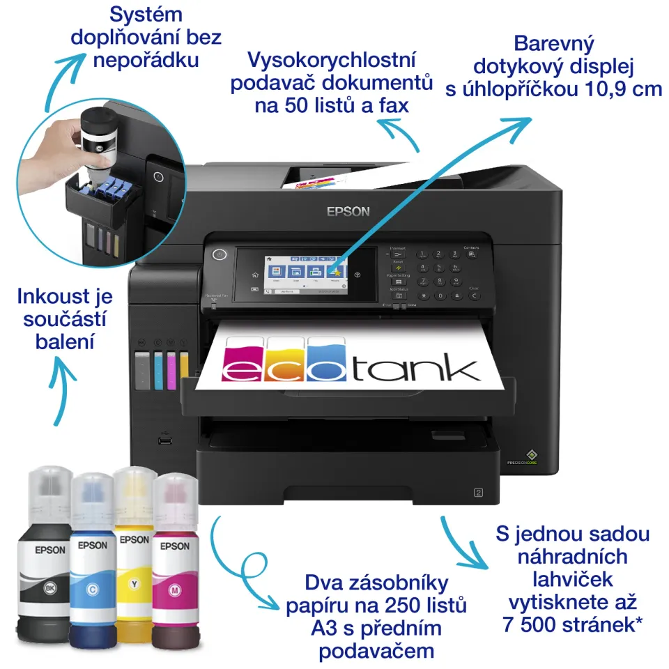Epson EcoTank/L15150/MF/Ink/A3/LAN/WiFi/USB