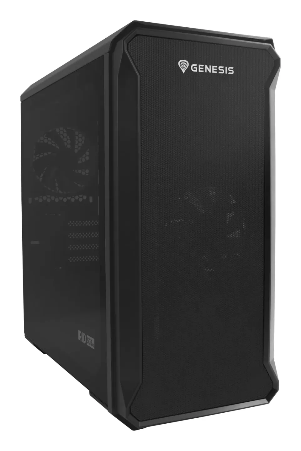 Počítačová skříň Genesis IRID 503 V2/Micro Tower/Transpar./Černá