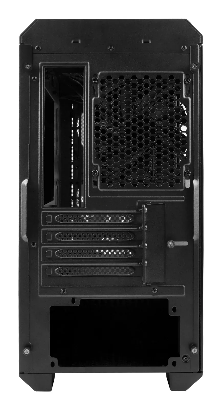Počítačová skříň Genesis IRID 503 V2/Micro Tower/Transpar./Černá