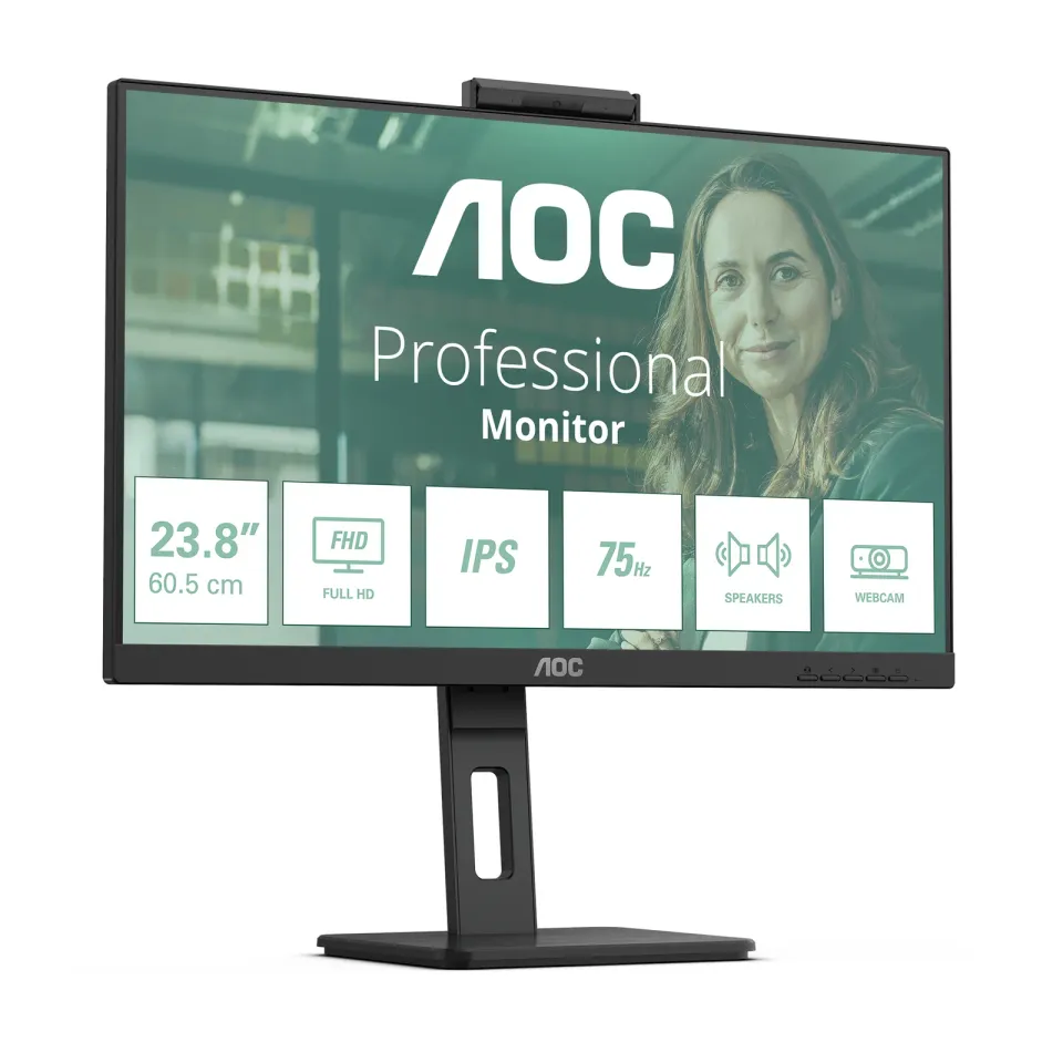 AOC LCD 24P3QW 23,8" IPS/1920x1080@75Hz/4ms/300cd/1000:1/2xHDMI/DP/4xUSB 3.2/Web