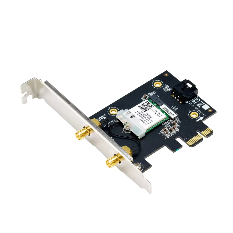 ASUS PCE-AXE5400 Wireless AXE5400 PCIe Wi-Fi 6E Adapter Card, Bluetooth 5.2