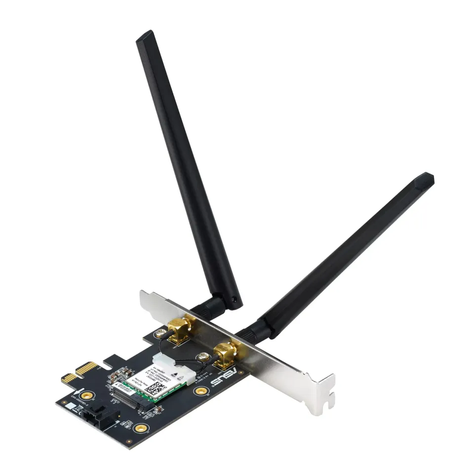 ASUS PCE-AXE5400 Wireless AXE5400 PCIe Wi-Fi 6E Adapter Card, Bluetooth 5.2