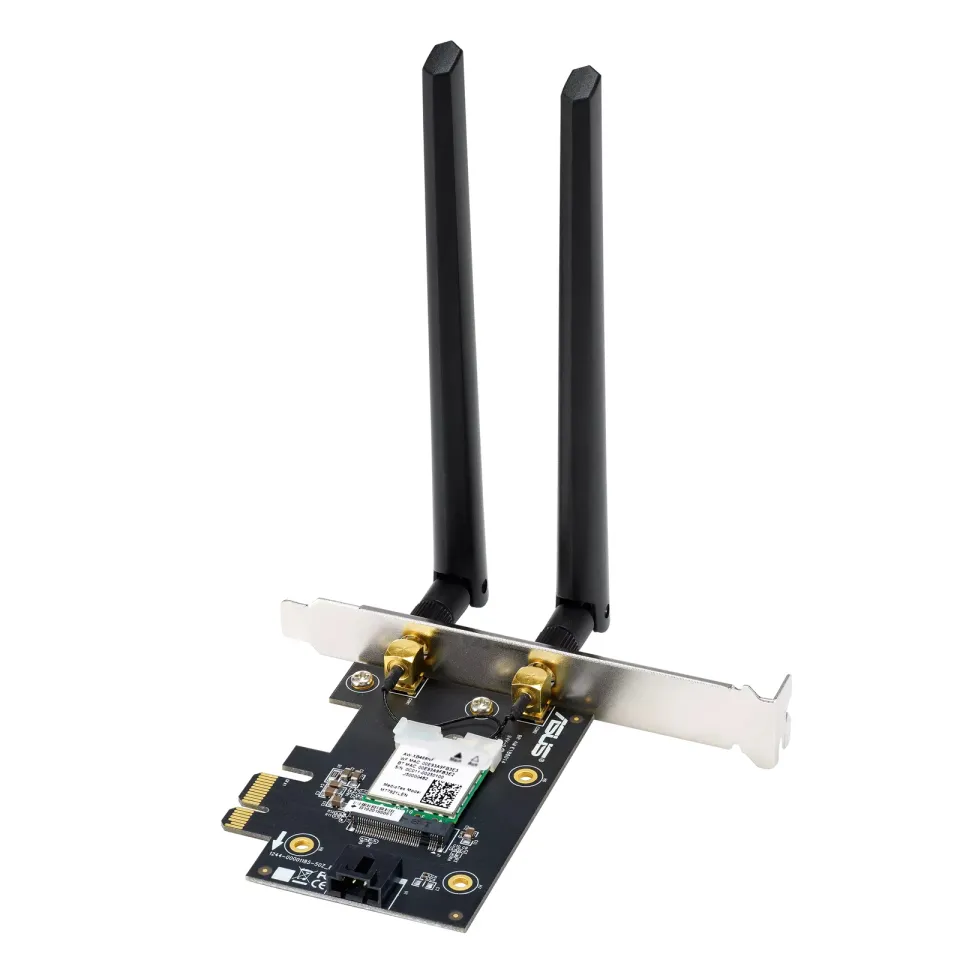 ASUS PCE-AXE5400 Wireless AXE5400 PCIe Wi-Fi 6E Adapter Card, Bluetooth 5.2