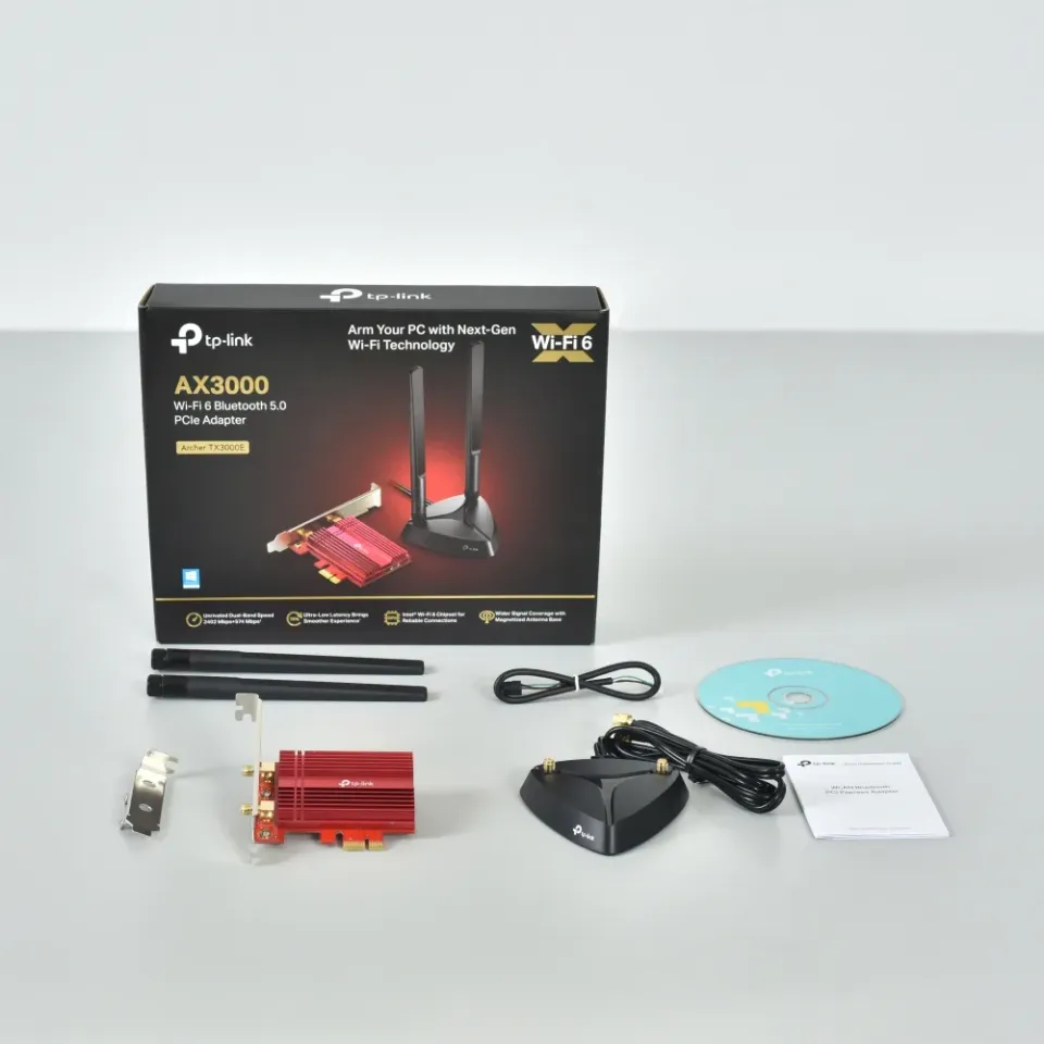 TP-LINK Archer TX3000E Adaptér PCIe AX3000 Wi-Fi 6 Bluetooth 5.0