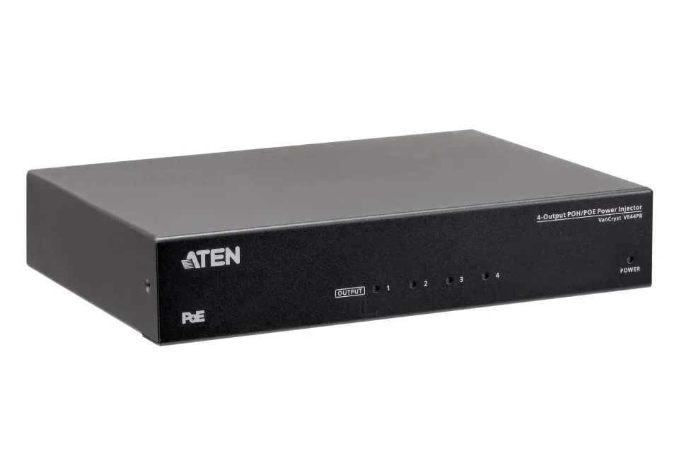 Aten 4-Output PoH/PoE Power Injector