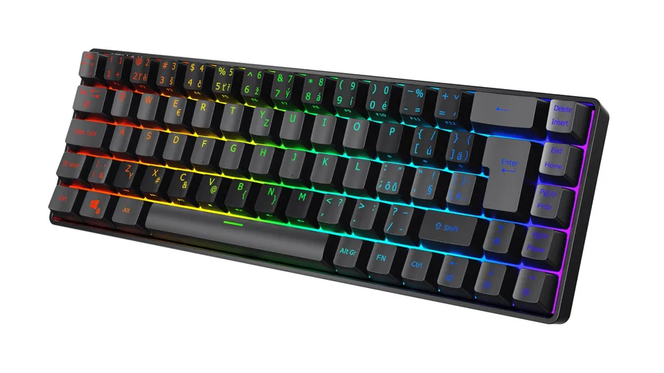 C-TECH Mechanická herní klávesnice Renegade (GKB-18), magnetické spínače, 68 klá