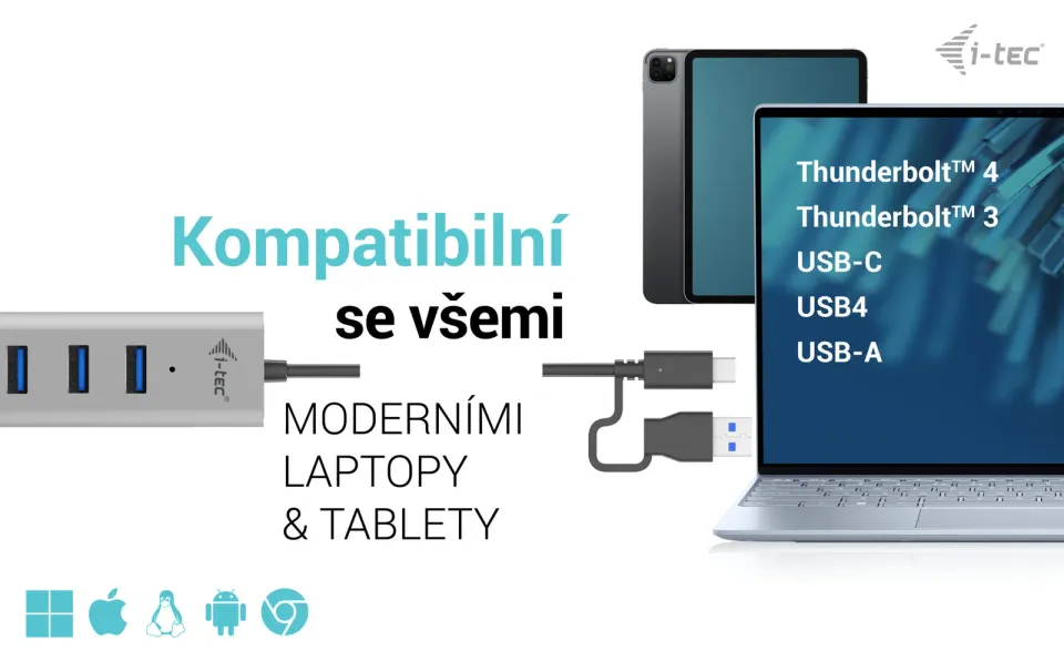 I-tec USB-C Charging Metal HUB 7 Port