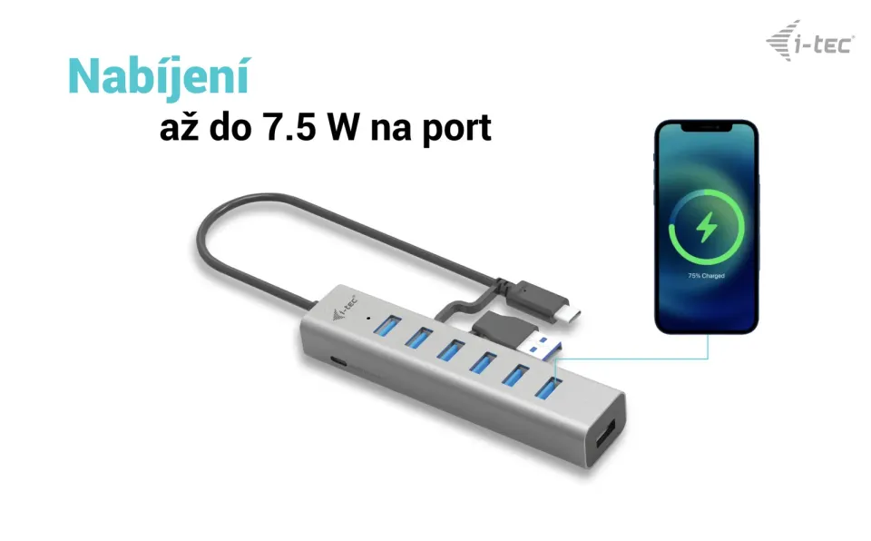 I-tec USB-C Charging Metal HUB 7 Port