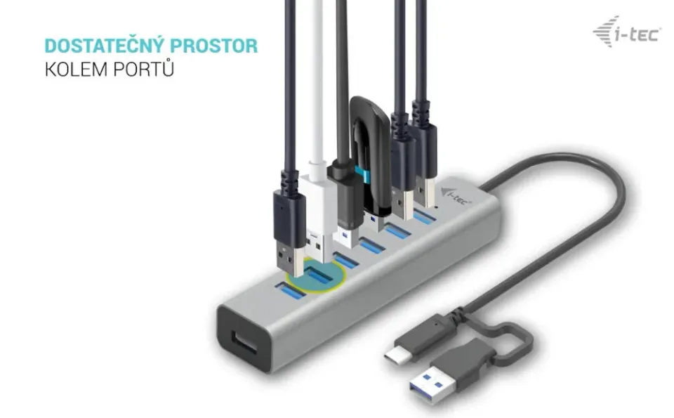 I-tec USB-C Charging Metal HUB 7 Port