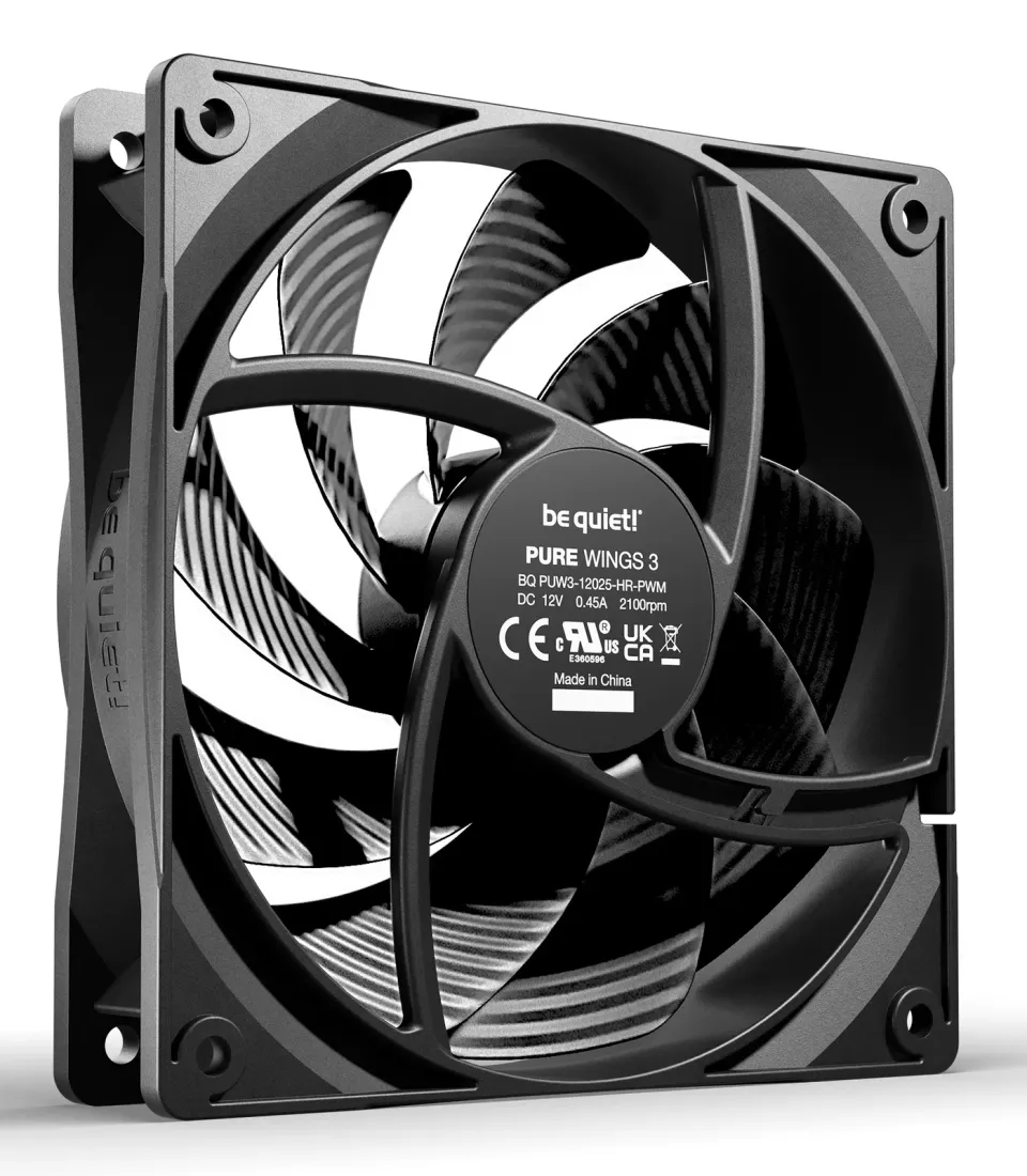 Be quiet! / ventilátor Pure Wings 3 / 120mm / PWM / high-speed / 4-pin / 30,9dBA