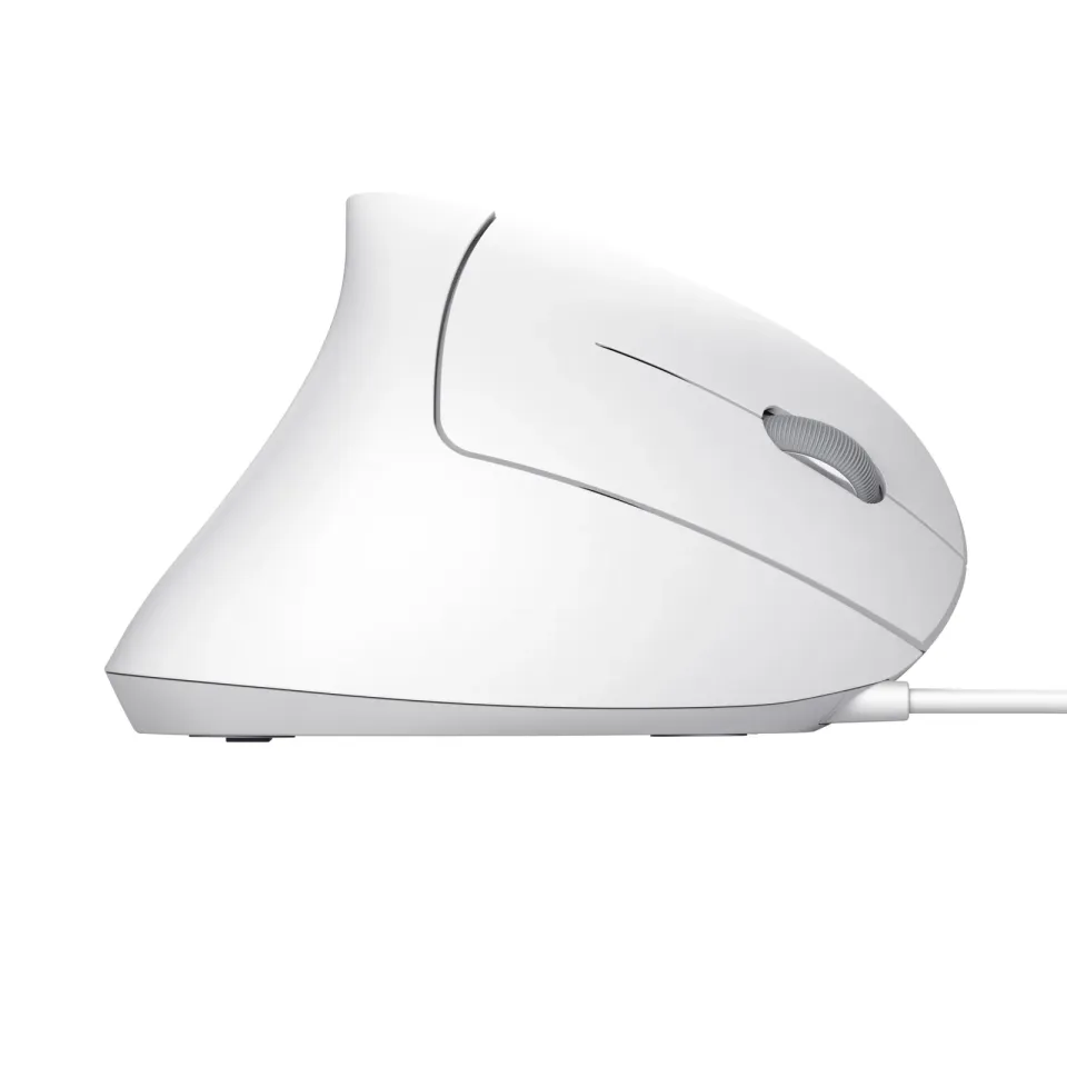 TRUST vertikální myš Verto ergonomická myš, USB, bílá