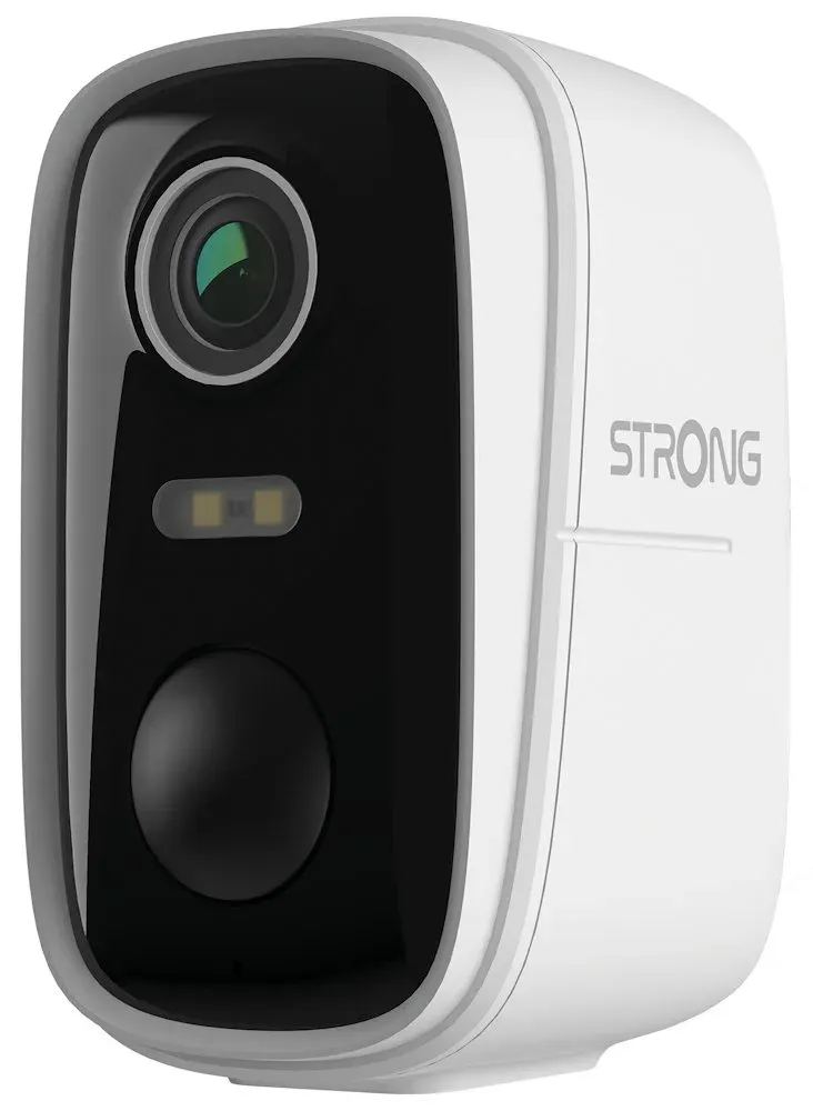 STRONG IP kamera FALKY-2KS/ bateriová/ solár/ Wi-Fi 6/ 3Mpix/ objektiv 3,2mm/ IP65/ duální noční vidění/ microSD/ bílá