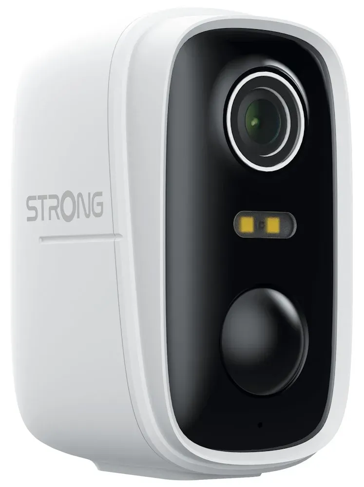 STRONG IP kamera FALKY-2KS/ bateriová/ solár/ Wi-Fi 6/ 3Mpix/ objektiv 3,2mm/ IP65/ duální noční vidění/ microSD/ bílá
