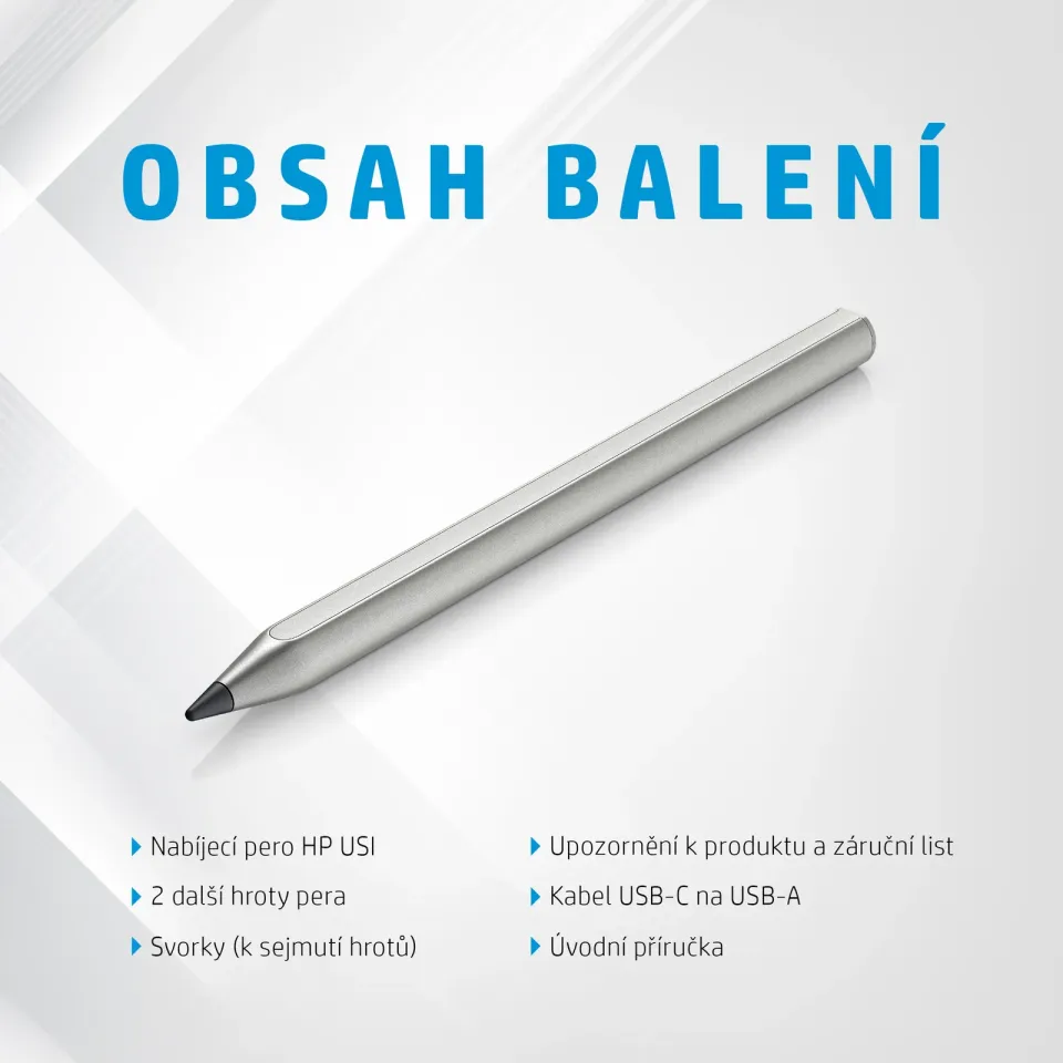 HP Wireless Rechargeable USI Pen - dotykové pero