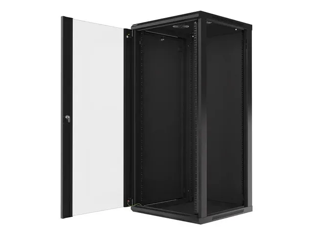 LANBERG 19" RACKOVÁ SKŘÍŇ PRO MONTÁŽ NA STĚNU 27U/600X600 (FLAT PACK) ČERNÁ V2