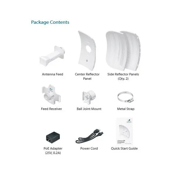 UBNT airMAX LiteBeam M5-23 [5GHz, anténa 23dBi, Client, 5GHz, 802.11a/n]