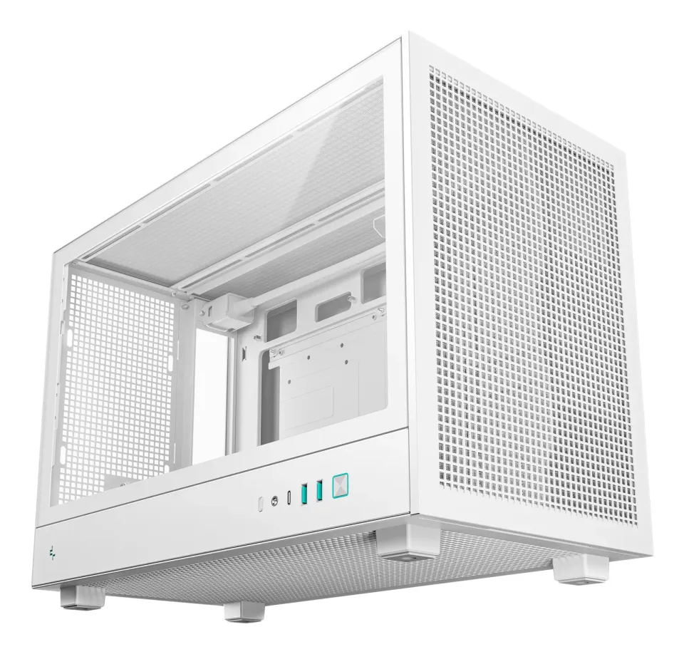 DEEPCOOL Case CH260 WH, mATX, Průhledná bočnice, bílá
