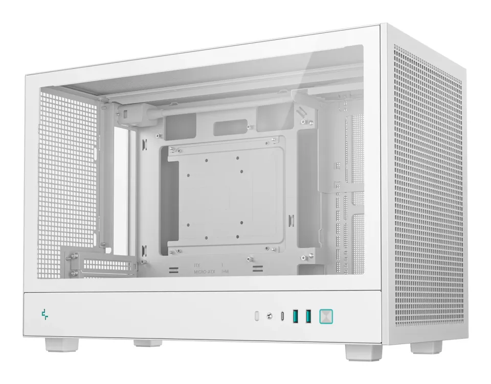 DEEPCOOL Case CH260 WH, mATX, Průhledná bočnice, bílá
