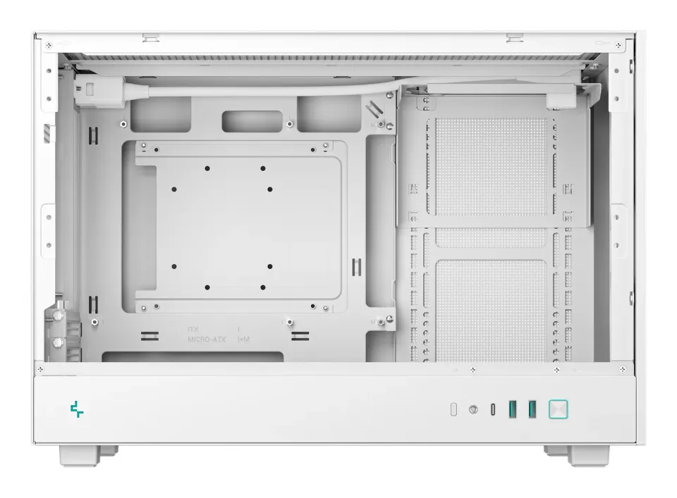 DEEPCOOL Case CH260 WH, mATX, Průhledná bočnice, bílá