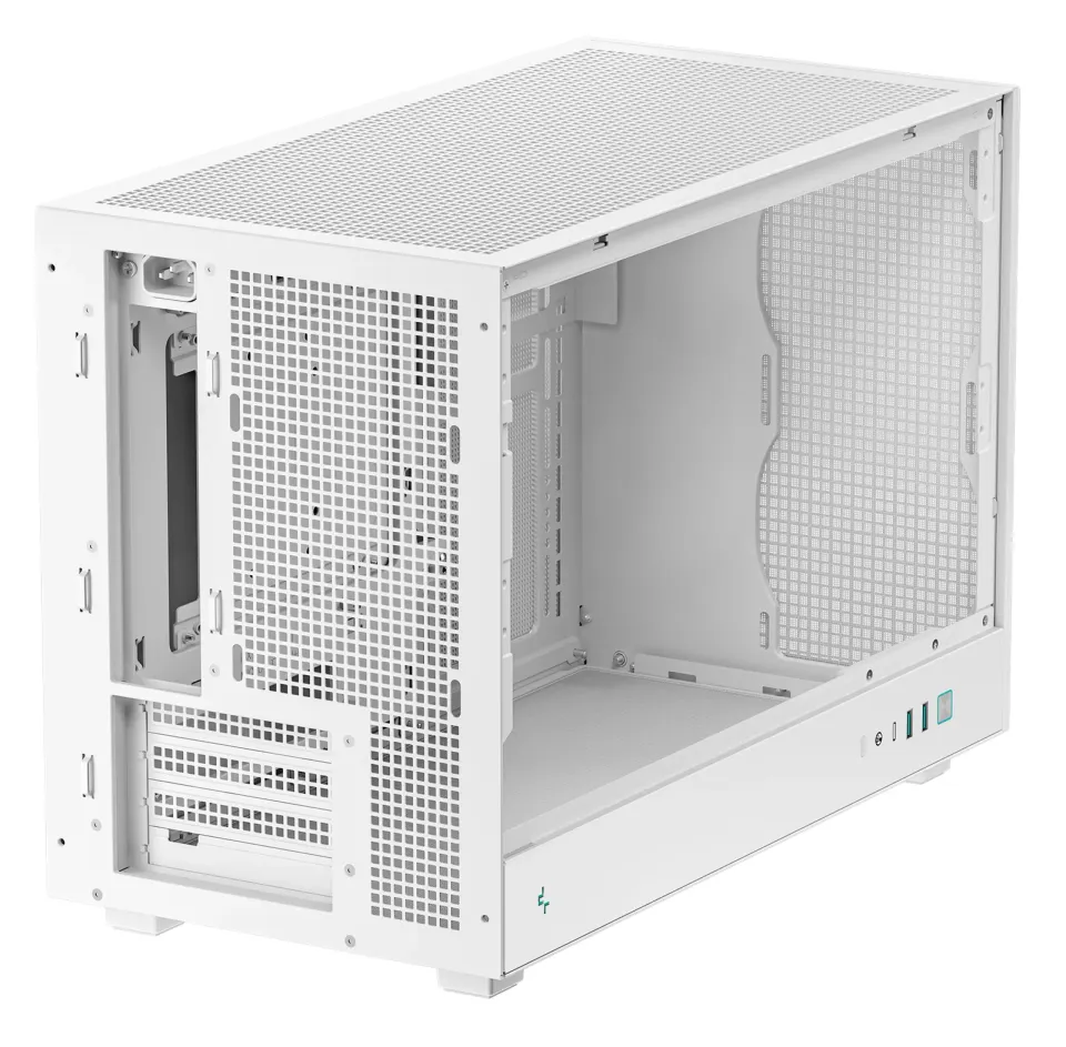 DEEPCOOL Case CH260 WH, mATX, Průhledná bočnice, bílá
