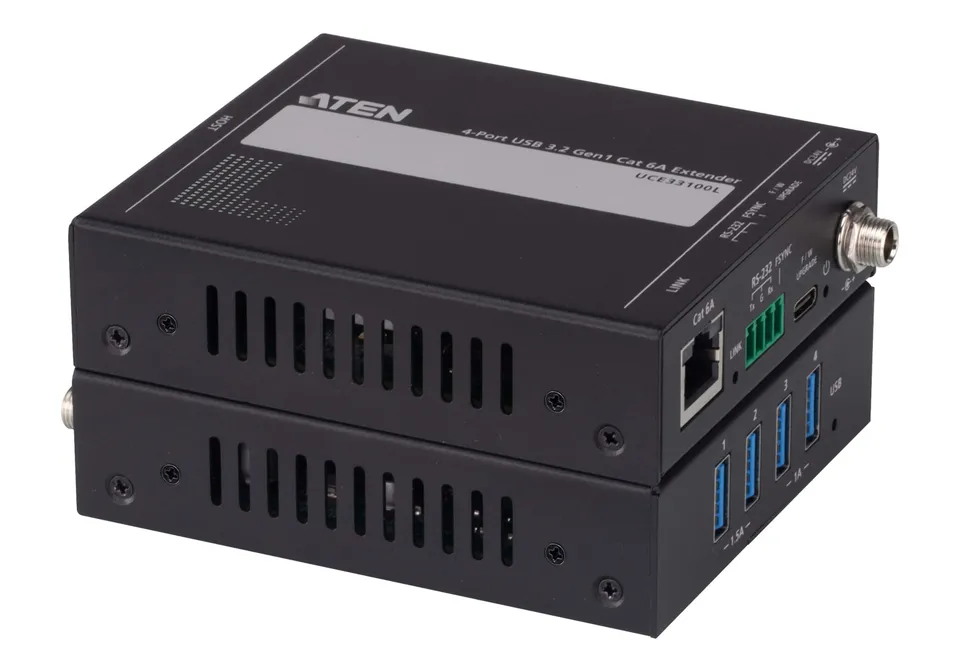 ATEN UCE33100 4-port USB 3.2 Gen 1 Cat 6A extender (up to 100 m)