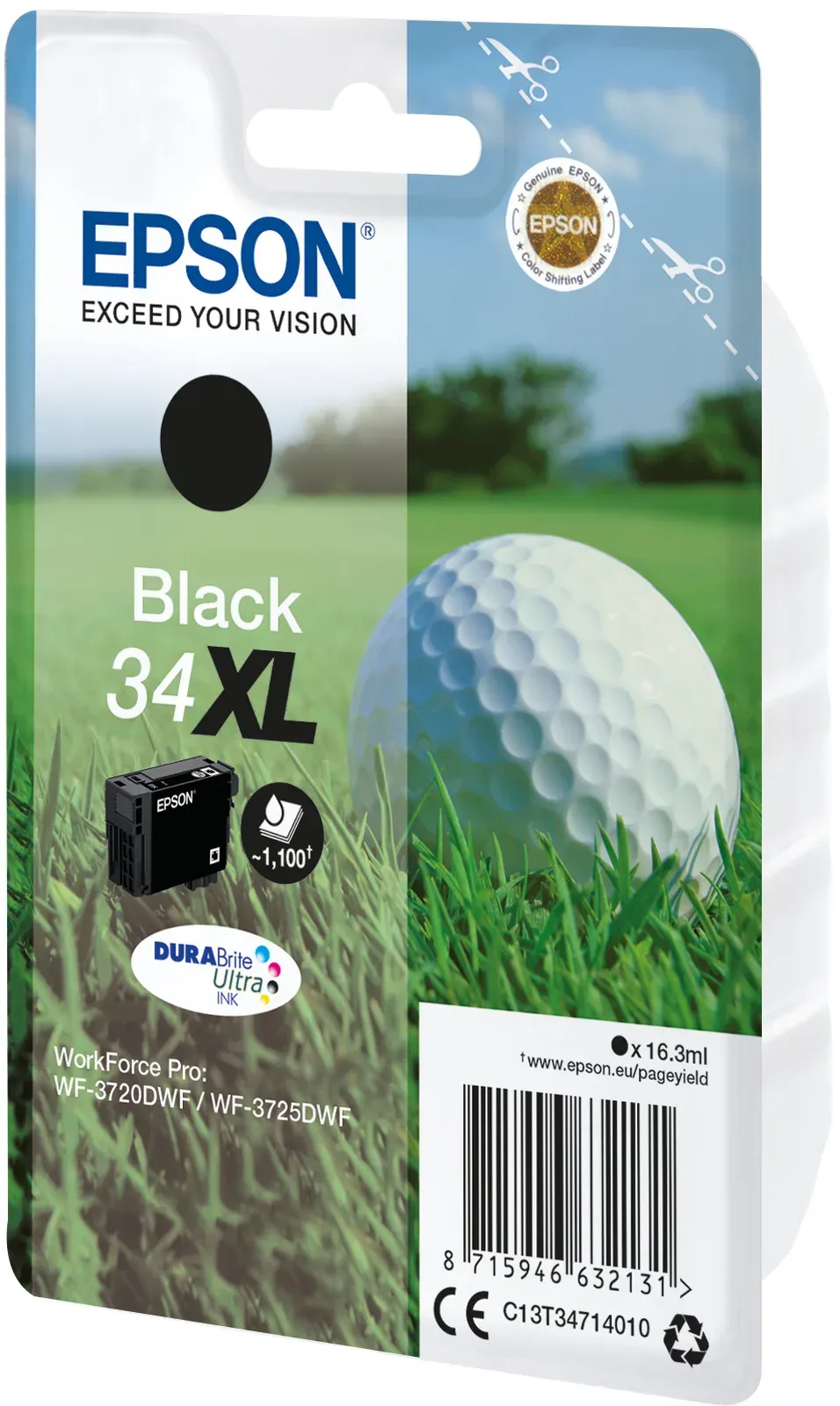 EPSON cartridge T3471 black (golfový míček) XL