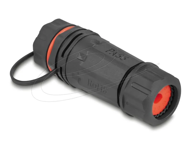 Delock Konektor kabelu ze zásuvkového RJ45 na zásuvkový RJ45 Cat.6A, s ochranným (86700)