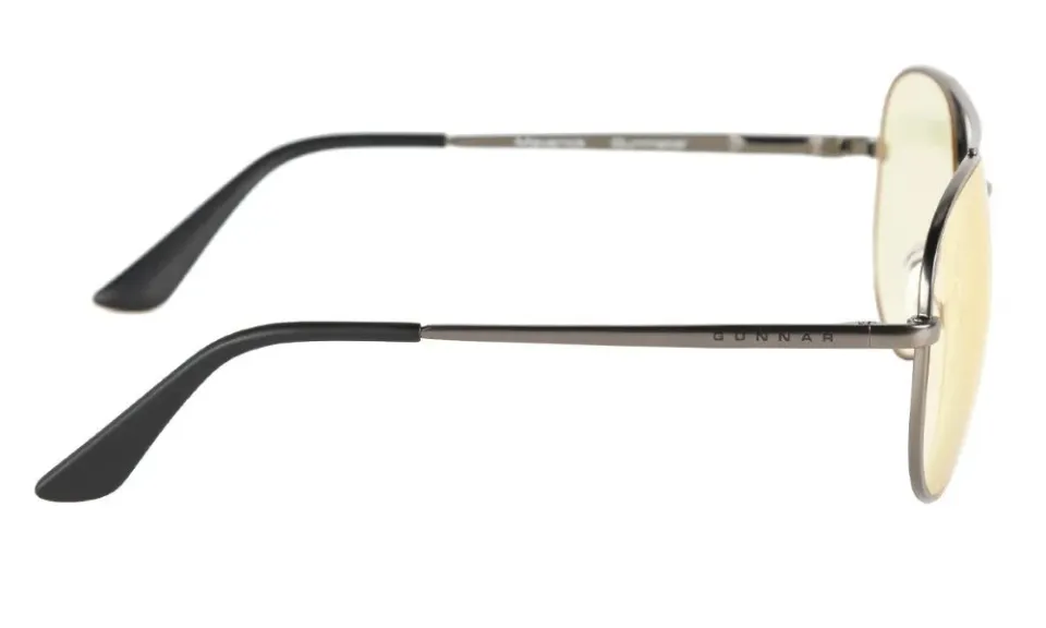 GUNNAR kancelářske/herní brýle MAVERICK GUNMETAL * jantárová skla * BLF 65 * NATURAL focus