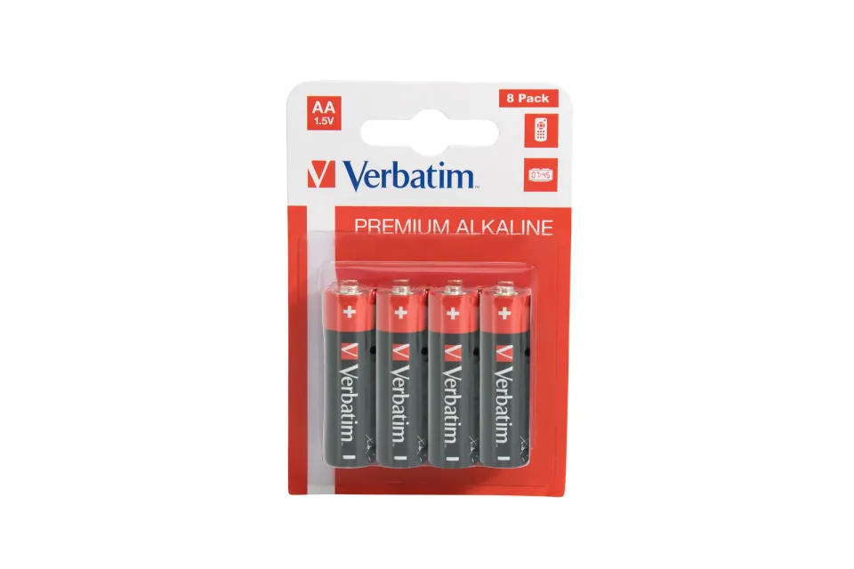 VERBATIM Alkalické baterie AA, 8 PACK , LR6