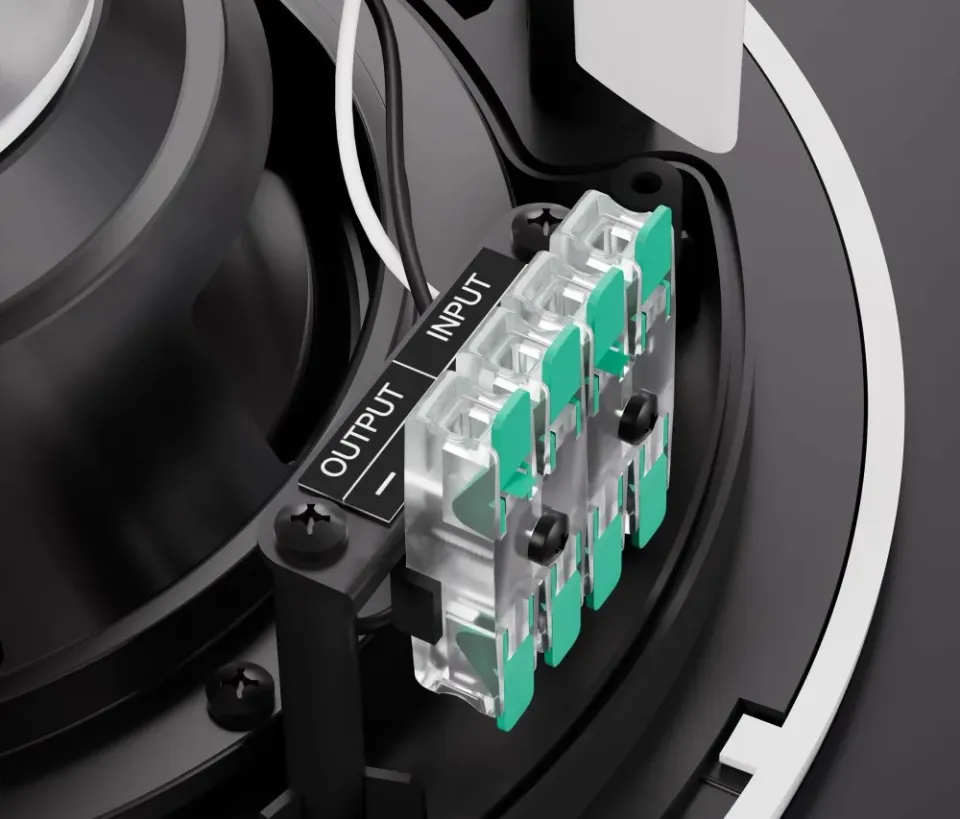 Fonestar Vestavný bezrámový reproduktor 15 W/8ohm, průměr repro 6", frek 55 Hz–18 kHz, otvor 219 mm, hl 30 mm, ABS, bílý