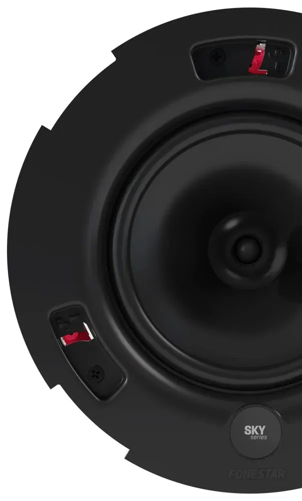 Fonestar Vestavný bezrámový reproduktor 15 W/8ohm, průměr repro 6", frek 55 Hz–18 kHz, otvor 219 mm, hl 30 mm, ABS, bílý