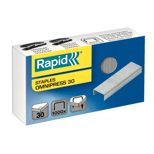 Rapid drátky Omnipress 30, 1000 ks