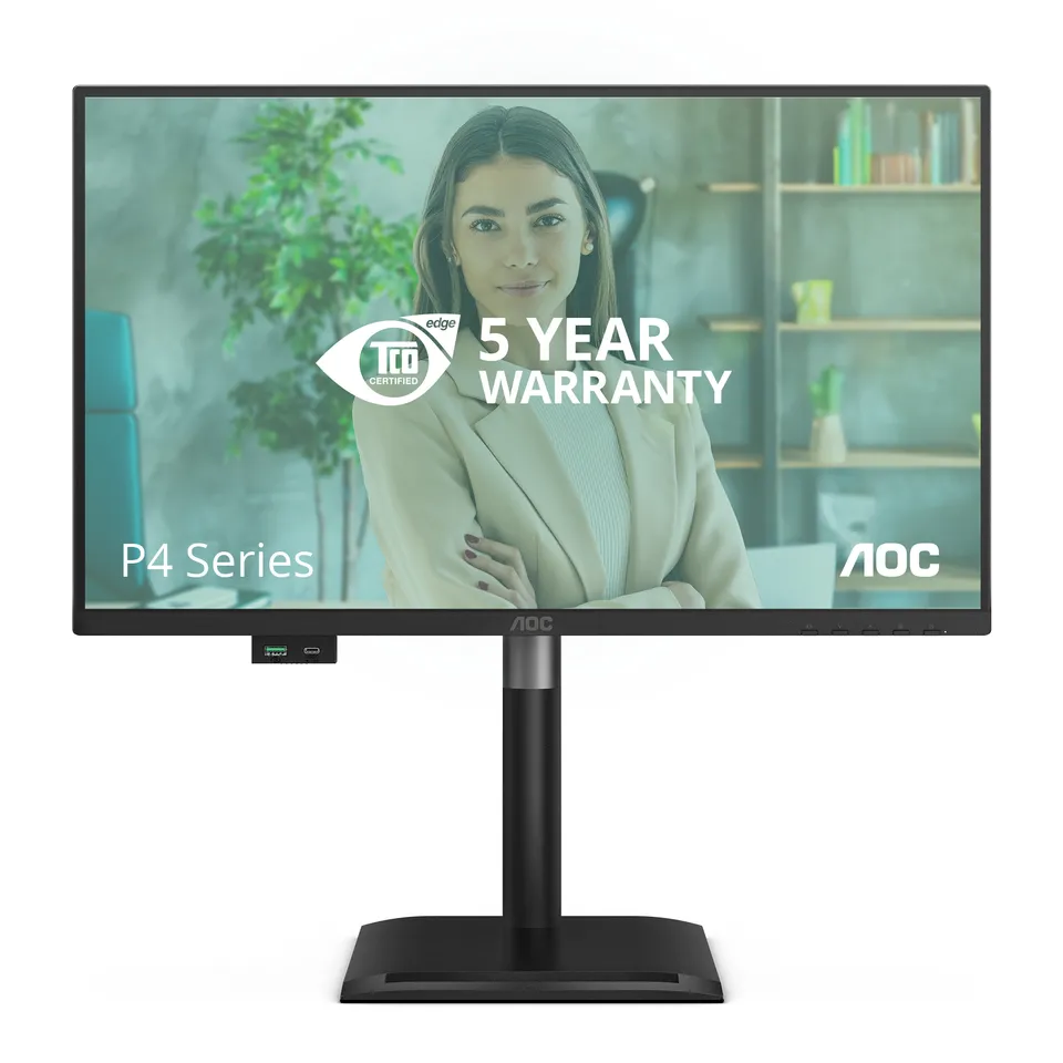 AOC LCD 24P4U 23,8" IPS/1920x1080@120Hz/4ms/300cd/VGA/HDMI/DP/4xUSB/USB-C/Repro/