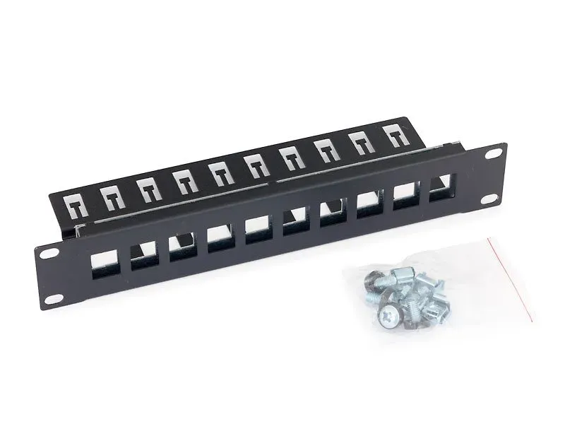 Triton 10' modulární patch panel 1U pro max. 10ks keystone,otvor 14,8x17,5mm