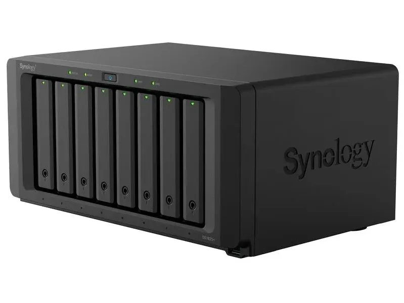 SYNOLOGY DS1825+ Disc Station datové úložiště (pro 8x HDD, quad core CPU 4x 2.2GHz, 8GB DDR4 ECC, 2x LAN, NAS)