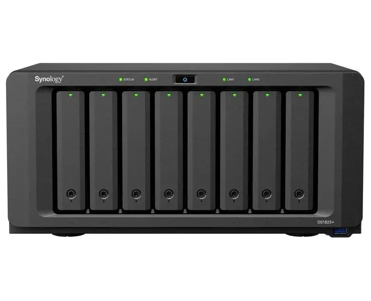 SYNOLOGY DS1825+ Disc Station datové úložiště (pro 8x HDD, quad core CPU 4x 2.2GHz, 8GB DDR4 ECC, 2x LAN, NAS)