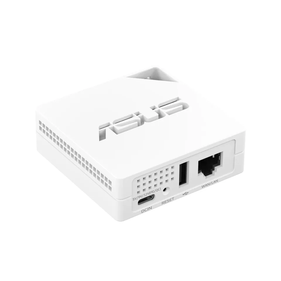 ASUS Mini Router RT-AX50 GO, WiFi 6 Router, 1xWAN/LAN, 1xUSB-C, 1xUSB-A
