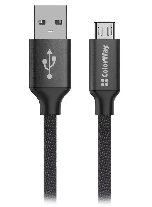 Colorway Datový Kabel Usb / Micro Usb/ 2m/ 2.4A/ Černý