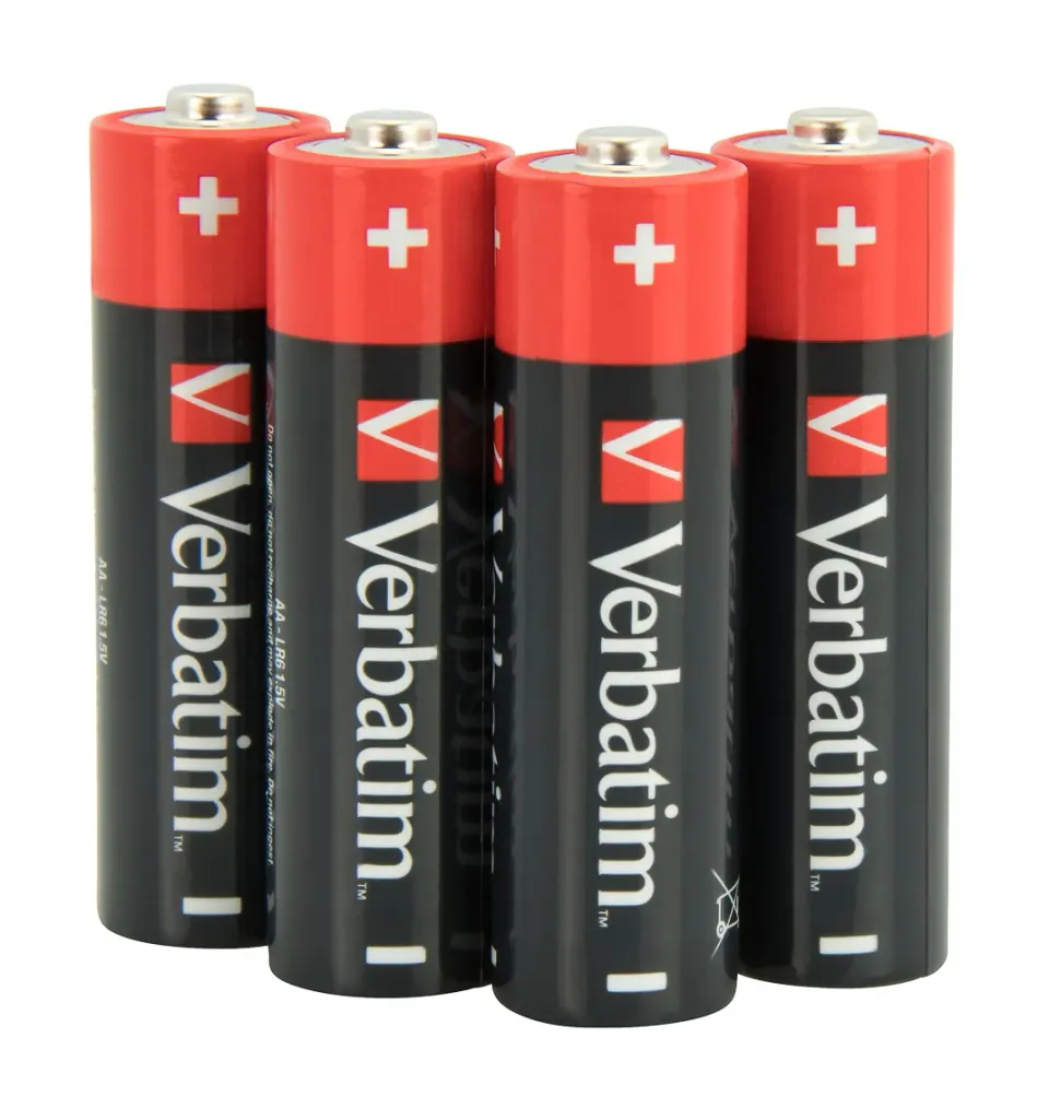 VERBATIM Alkalické baterie AA, 4 PACK , LR6