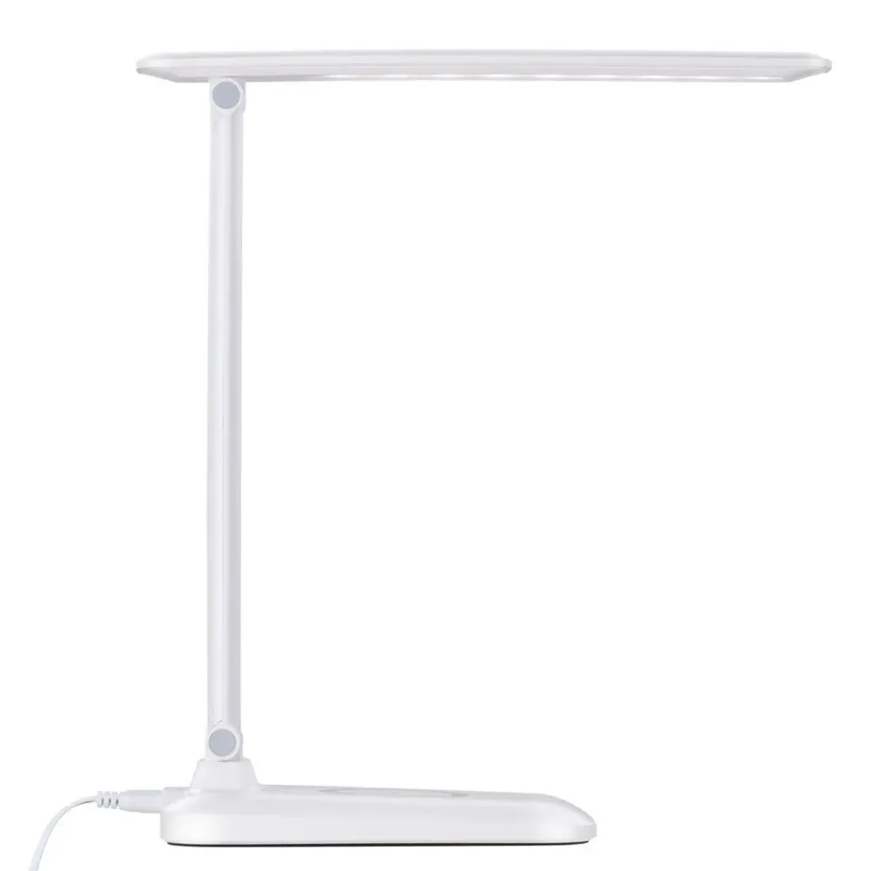 IMMAX LED stolní lampička LUMI/ Qi nabíjení/ 7W/ 300lm/ 12V/2A/ stmívatelná/ bílá
