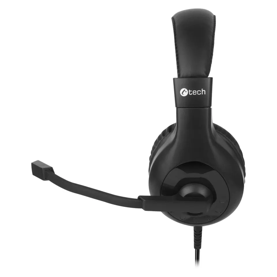 C-TECH sluchátka s mikrofonem MHS-05, 4 pin 3,5mm jack, ovládání na kabelu, náhl