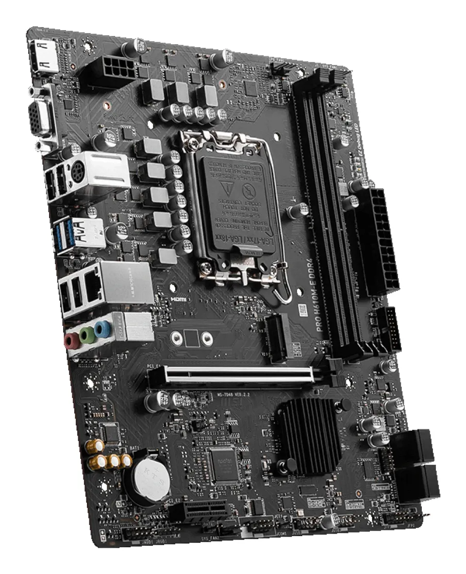 MSI PRO H610M-E DDR4, 1700, Intel H610, 2xDDR4, mATX