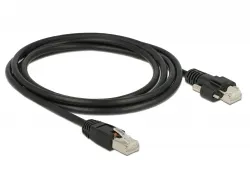 Delock Kabel RJ45 samec > RJ45 samec se šroubky Cat.6 SSTP 2 m