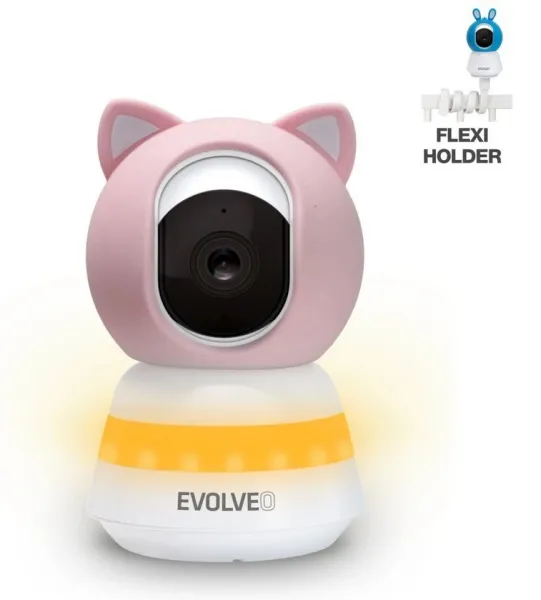 EVOLVEO Baby Monitor LUX- Chytrá 360° videochůvička s nočním viděním, detekcí pl (CAM-LUX-P)