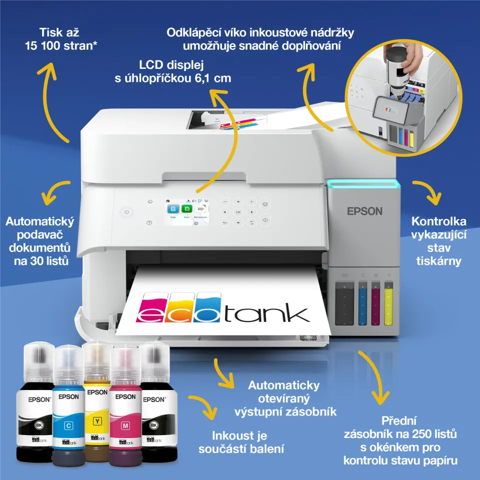 EPSON EcoTank ITS L6376 - A4/35-23ppm/4ink/DADF/Wi-Fi/LAN/duplex/CISS